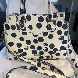 Rebecca Minkoff Crossbody or top handle polka dot leather purse